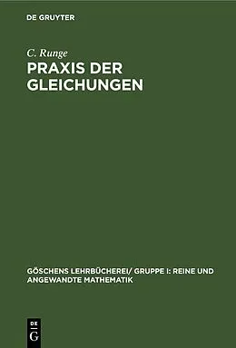 E-Book (pdf) Praxis der Gleichungen von C. Runge