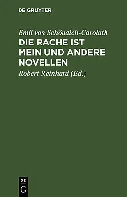 E-Book (pdf) Die Rache ist mein und andere Novellen von Emil von Schönaich-Carolath