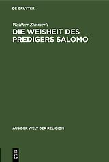E-Book (pdf) Die Weisheit des Predigers Salomo von Walther Zimmerli