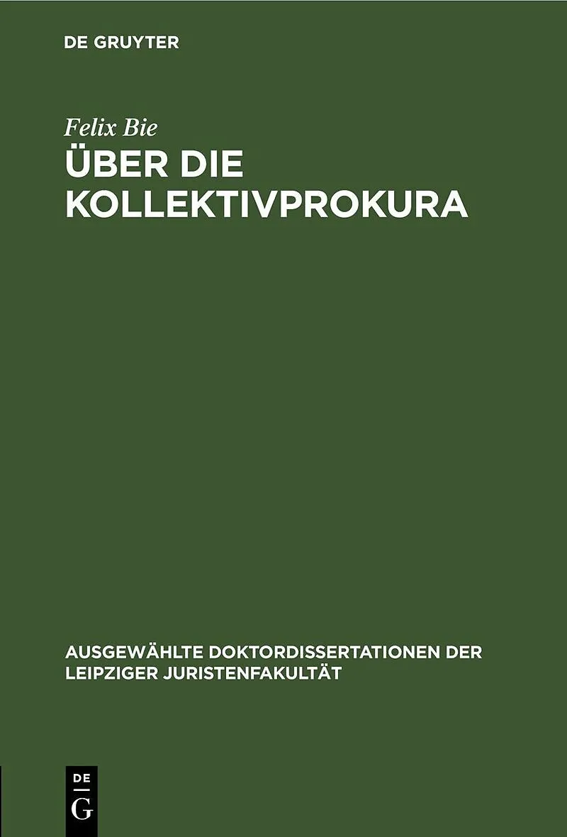 Über die Kollektivprokura