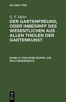 E-Book (pdf) Von Kase-Pappel bis Maltheserkreuz von G. F. Ideler