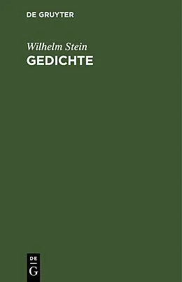E-Book (pdf) Gedichte von Wilhelm Stein