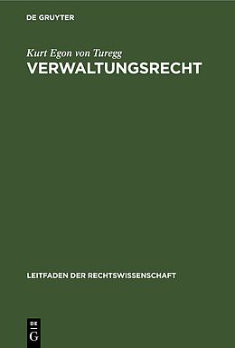E-Book (pdf) Verwaltungsrecht von Kurt Egon von Turegg