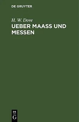 E-Book (pdf) Ueber Maass und Messen von H. W. Dove
