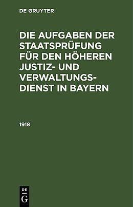 E-Book (pdf) Die Staatskonkurs-Aufgaben im Jahre ... / 1918 von 