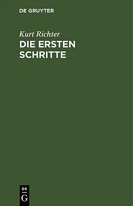 E-Book (pdf) Die ersten Schritte von Kurt Richter