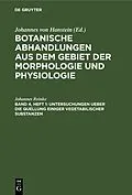 E-Book (pdf) Untersuchungen ueber die Quellung einiger vegetabilischer Substanzen von Johannes Reinke