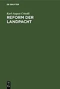 E-Book (pdf) Reform der Landpacht von Karl-August Crisolli