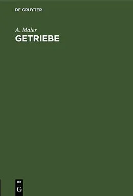 E-Book (pdf) Getriebe von A. Maier