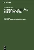 E-Book (pdf) Die Verwandlungen der Kraft von Robert Mayer