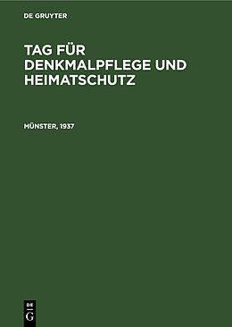 E-Book (pdf) Tag für Denkmalpflege und Heimatschutz / Münster, 1937 von 