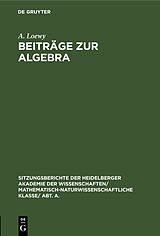 E-Book (pdf) Beiträge zur Algebra von A. Loewy