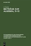 E-Book (pdf) Beiträge zur Algebra, 1113 von A. Loewy