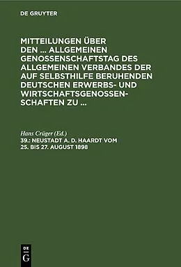 PDF Neustadt a. d. Haardt vom 25. bis 27. August 1898 von 
