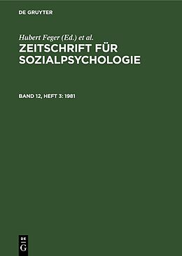 E-Book (pdf) Zeitschrift für Sozialpsychologie / 1981 von 