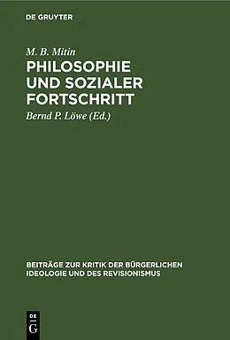E-Book (pdf) Philosophie und sozialer Fortschritt von M. B. Mitin