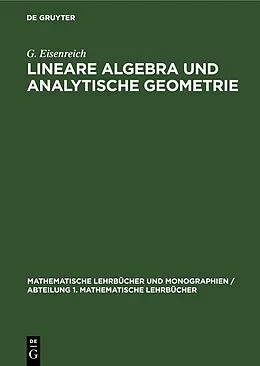 E-Book (pdf) Lineare Algebra und analytische Geometrie von G. Eisenreich