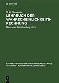 E-Book (pdf) Lehrbuch der Wahrscheinlichkeitsrechnung von B. W. Gnedenko