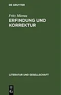 E-Book (pdf) Erfindung und Korrektur von Fritz Mierau