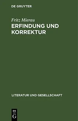 E-Book (pdf) Erfindung und Korrektur von Fritz Mierau