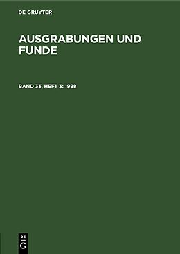 E-Book (pdf) Ausgrabungen und Funde / 1988 von 