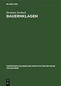 E-Book (pdf) Bauernklagen von Hermann Strobach