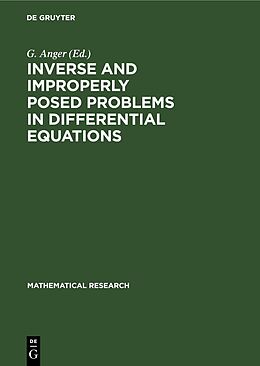 eBook (pdf) Inverse and Improperly Posed Problems in Differential Equations de 