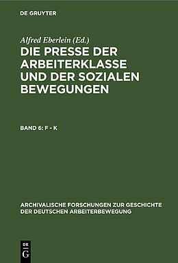 E-Book (pdf) Die Presse der Arbeiterklasse und der Sozialen Bewegungen / F - K von 