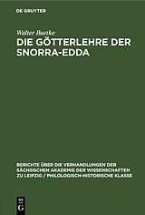 E-Book (pdf) Die Götterlehre der Snorra-Edda von Walter Baetke