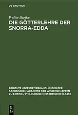 PDF Die Götterlehre der Snorra-Edda von Walter Baetke