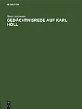 PDF Gedächtnisrede auf Karl Holl von Hans Lietzmann