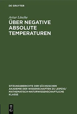 E-Book (pdf) Über negative absolute Temperaturen von Artur Lösche