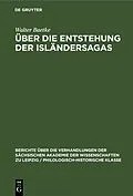 E-Book (pdf) Über die Entstehung der Isländersagas von Walter Baetke
