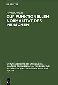 E-Book (pdf) Zur funktionellen Normalität des Menschen von Herbert Jordan