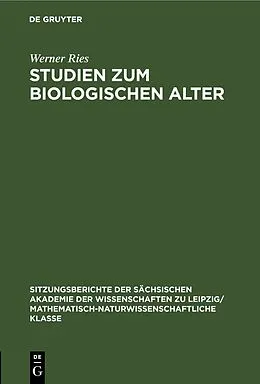 E-Book (pdf) Studien zum biologischen Alter von Werner Ries