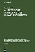 E-Book (pdf) Analytische Probleme des Umweltschutzes von Kurt Schwabe
