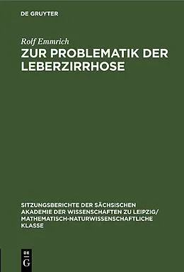 E-Book (pdf) Zur Problematik der Leberzirrhose von Rolf Emmrich