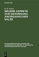 E-Book (pdf) Neuere Aspekte zur Gewinnung anorganischer Salze von H.-H. Emons