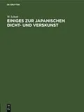 E-Book (pdf) Einiges zur japanischen Dicht- und Verskunst von W. Schott