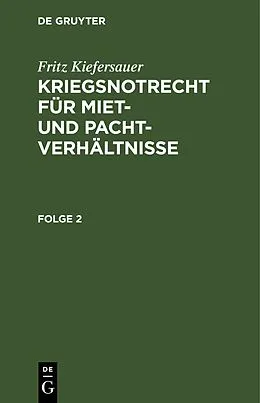 E-Book (pdf) Stand vom 1. Februar 1941 von Fritz Kiefersauer
