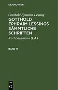 E-Book (pdf) Gotthold Ephraim Lessings Sämmtliche Schriften. Band 17 von [unknown]
