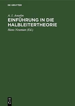 E-Book (pdf) Einführung in die Halbleitertheorie von A. I. Anselm
