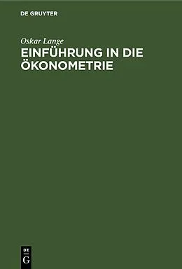 E-Book (pdf) Einführung in die Ökonometrie von Oskar Lange