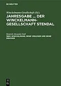 PDF Winckelmann, seine Verleger und seine Drucker von Heinrich Alexander Stoll