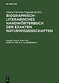 E-Book (pdf) S - Z, Lieferung 6 von Rudolph Zaunick, Hans Salie