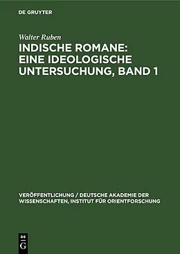 PDF Einige Romane Bankim Chatterjees und Rabindranath Tagores von Walter Ruben