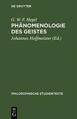 PDF Phänomenologie des Geistes von G. W. F. Hegel