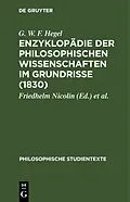 PDF Enzyklopädie der philosophischen Wissenschaften im Grundrisse (1830) von G. W. F. Hegel