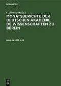 PDF Monatsberichte der Deutschen Akademie de Wissenschaften zu Berlin von 