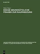 PDF Einige grundsätzliche Fragen zur Raumheizung von Walter Pauer